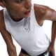 Nike Canotta Dri-Fit One Swoosh Bianco Donna