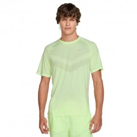Nike Maglia Running Dri-Fit Stride Barely Volt Reflective Argento Uomo