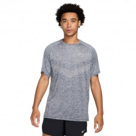 Nike Maglia Running Dri-Fit Stride Thunder BLU Htr Reflective Si Uomo
