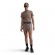 Nike Maglia Running Dri-Fit Swift Mink Brown Reflective Argento Donna