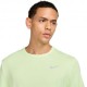 Nike Maglia Running Dri-Fit Uv Miler Barely Volt Reflective Argento Uomo