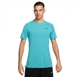Nike Flex Rep Maglietta Palestra Logo Train Flex Rep Azzurro Uomo
