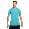 Nike Flex Rep Maglietta Palestra Logo Train Flex Rep Azzurro Uomo