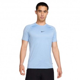 Nike Pro Breathe Maglietta Palestra Azzurro Uomo