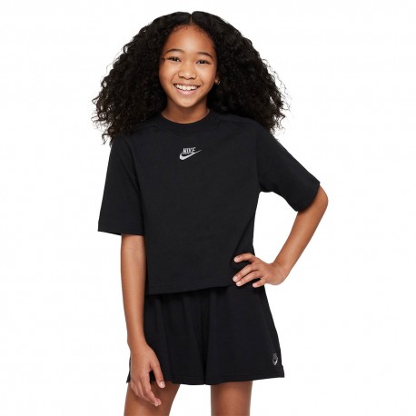 Nike Sportswear Maglietta Palestra Nero Bambina