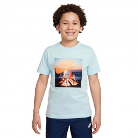 Nike Sportswear Maglietta Palestra Fantasia Azzurro Bambino