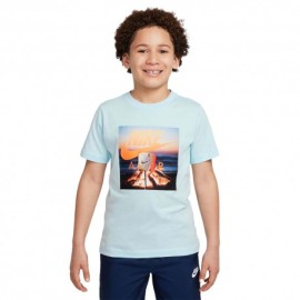 Nike Sportswear Maglietta Palestra Fantasia Azzurro Bambino