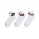 Nike Calza Everyday Plus Tri Pack Bianco