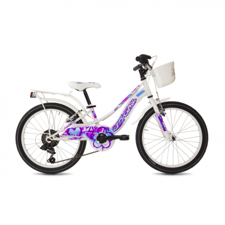 Myland 20" City 6V Bianco Fucsia - City Bike Bambina