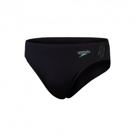 Speedo Costume Slip Hyperboom Splice Nero Olive Uomo