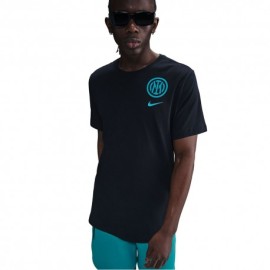 Nike Maglia Maniche Corte Inter Crest Express Nero Blu Uomo