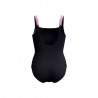 Speedo Costume Intero Piscina Supportato Lunalustre Nero Viola Donna