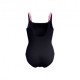 Speedo Costume Intero Piscina Supportato Lunalustre Nero Viola Donna