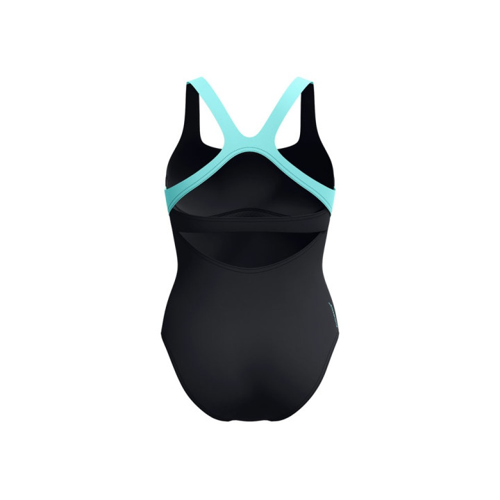 Speedo Costume Intero Piscina Supportato Flex Band Nero Tiffany Donna