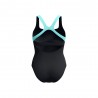Speedo Costume Intero Piscina Supportato Flex Band Nero Tiffany Donna
