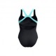 Speedo Costume Intero Piscina Supportato Flex Band Nero Tiffany Donna