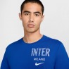 Nike Maglia Maniche Corte Inter Stacked Blu Bianco Uomo