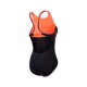 Speedo Costume Intero Piscina Placement Laneback Nero Fucsia Donna