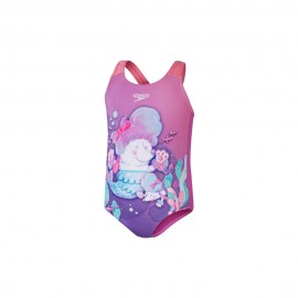 Speedo Costume Intero Piscina Neonato Sirena Rosa Multi Bambina