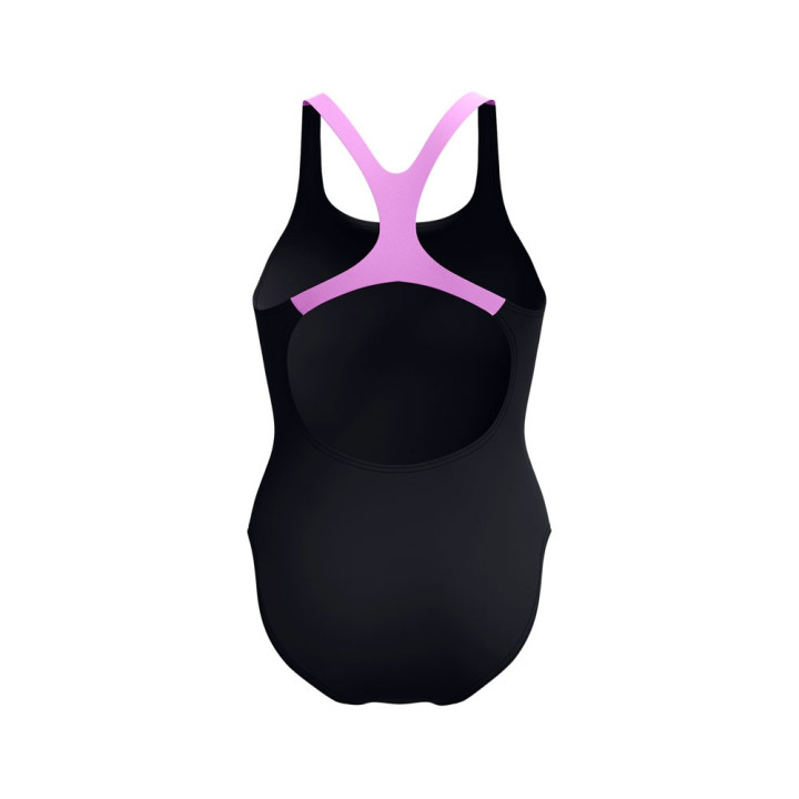 Speedo Costume Intero Piscina Medley Nero Viola Donna