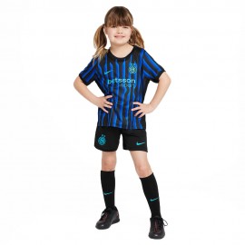 Nike Completo Calcio Neonato Inter Home 25 26 Blu Nero Bambino