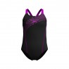 Speedo Costume Intero Piscina Medley Nero Fucsia Bambina