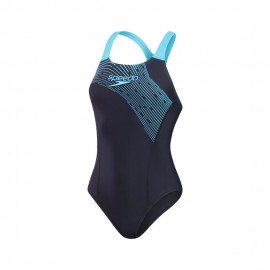 Speedo Costume Intero Piscina Medley Navy Azzurro Donna