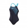 Speedo Costume Intero Piscina Medley Navy Azzurro Donna