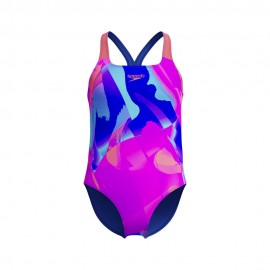 Speedo Costume Intero Piscina Digital Allover Multicolore Bambina
