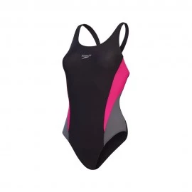Speedo Costume Intero Piscina Colourblock 2.0 Nero Donna