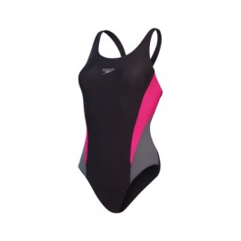 Speedo Costume Intero Piscina Colourblock 2.0 Nero Donna