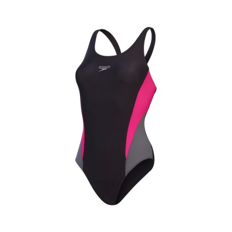 Speedo Costume Intero Piscina Colourblock 2.0 Nero Donna