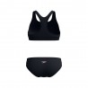 Speedo Costume Due Pezzi Piscina Colourblock Splice Nero Viola Donna
