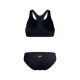 Speedo Costume Due Pezzi Piscina Colourblock Splice Nero Viola Donna