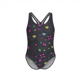 Hot Stuff Costume Intero Piscina Love Grigio Multi Bambina
