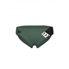 Arena Costume Slip Stripe Verde Bianco Uomo