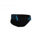 Arena Costume Slip Graphic Nero Turchese Uomo