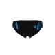 Arena Costume Slip Graphic Nero Turchese Uomo