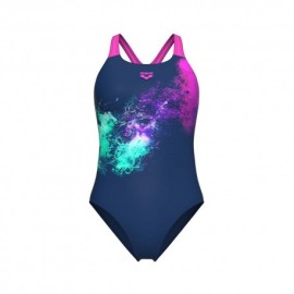 Arena Costume Intero Piscina Vibrant Blu Fucsia Donna