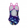 Arena Costume Intero Piscina Thin Soap Bubbles Blu Multi Bambina