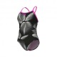 Arena Costume Intero Piscina Thin Frozen Leave Nero Bianco Donna