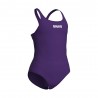 Arena Costume Intero Piscina Team Solid Pro Viola Bianco Bambina