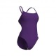 Arena Costume Intero Piscina Team Challenge Solid Viola Bianco Donna