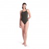 Arena Costume Intero Piscina Team Challenge Solid Verde Arancio Donna