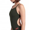 Arena Costume Intero Piscina Team Challenge Solid Verde Arancio Donna
