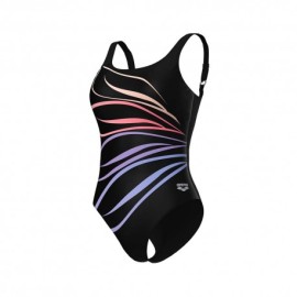 Arena Costume Intero Piscina Supportato Susanna Nero Multi Donna