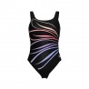 Arena Costume Intero Piscina Supportato Susanna Nero Multi Donna