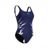 Arena Costume Intero Piscina Supportato Marta Navy Multi Donna