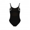 Arena Costume Intero Piscina Supportato Makimurak Nero Bianco Donna