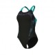Arena Costume Intero Piscina Spider Web Nero Ottanio Donna